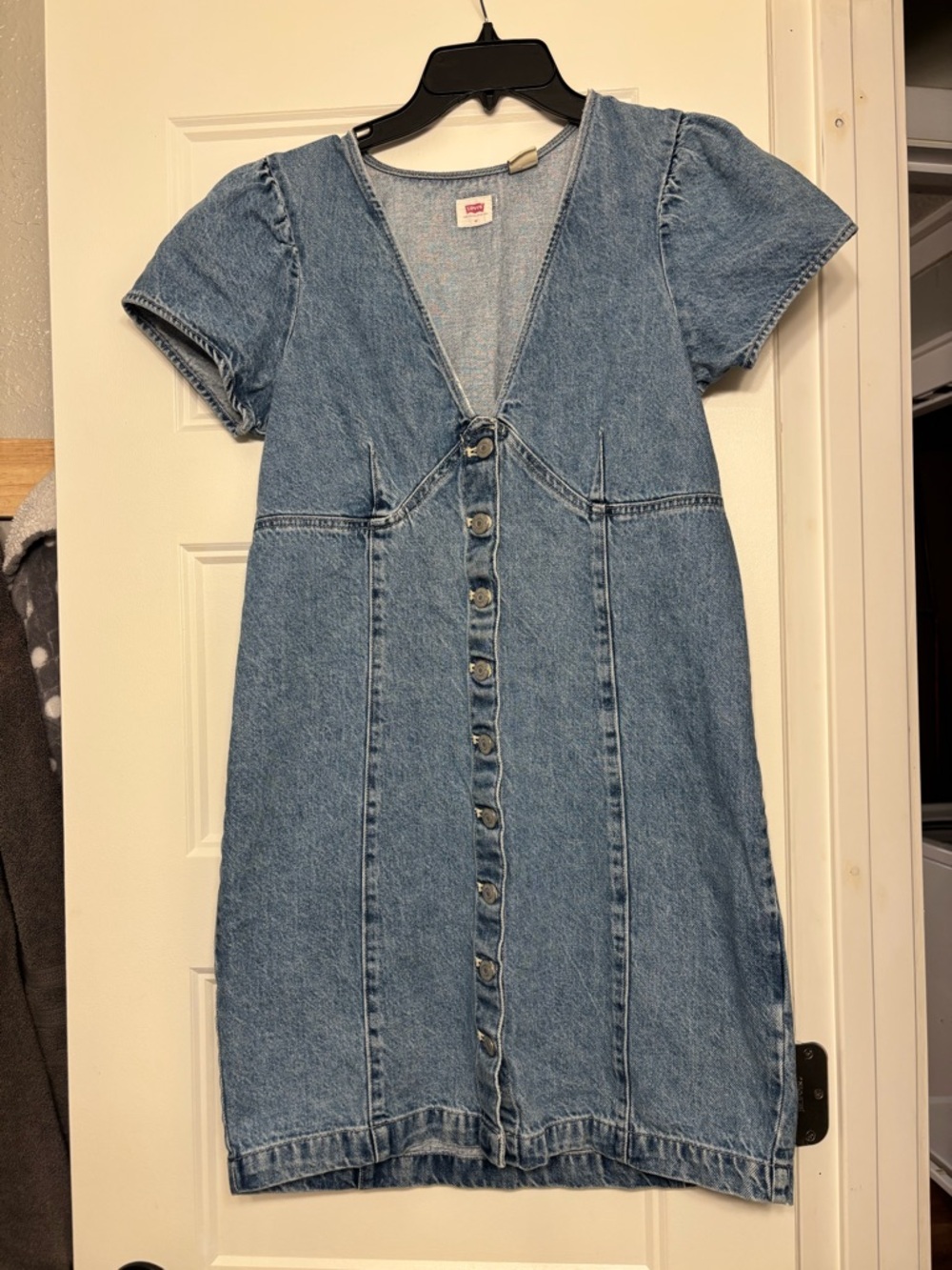 Levi's Light Blue Denim Top with Branded Patch